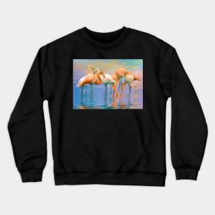 Caribbean Flamingos Crewneck Sweatshirt